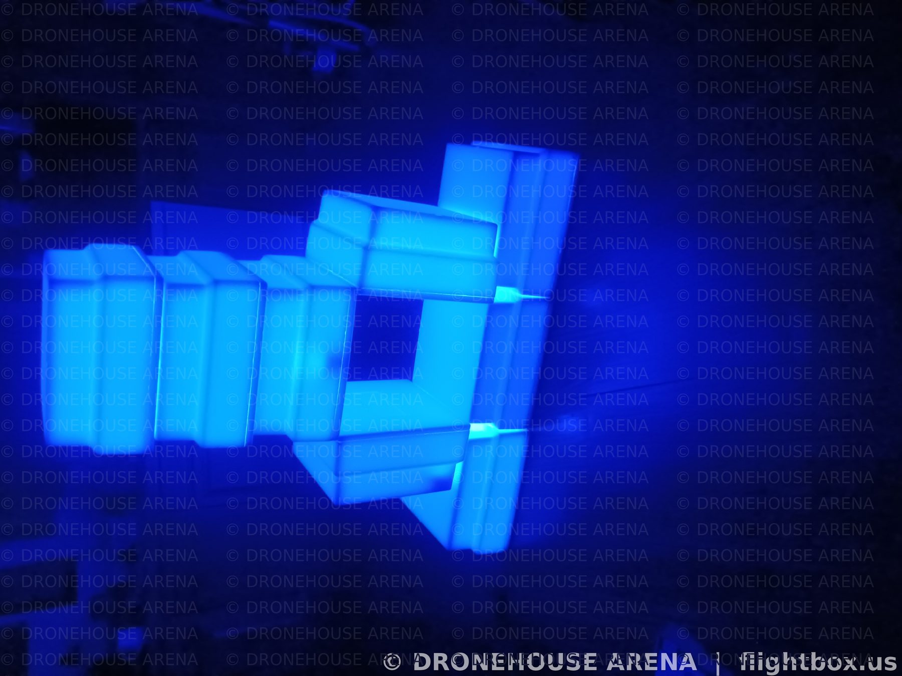 Blue LED Cubes